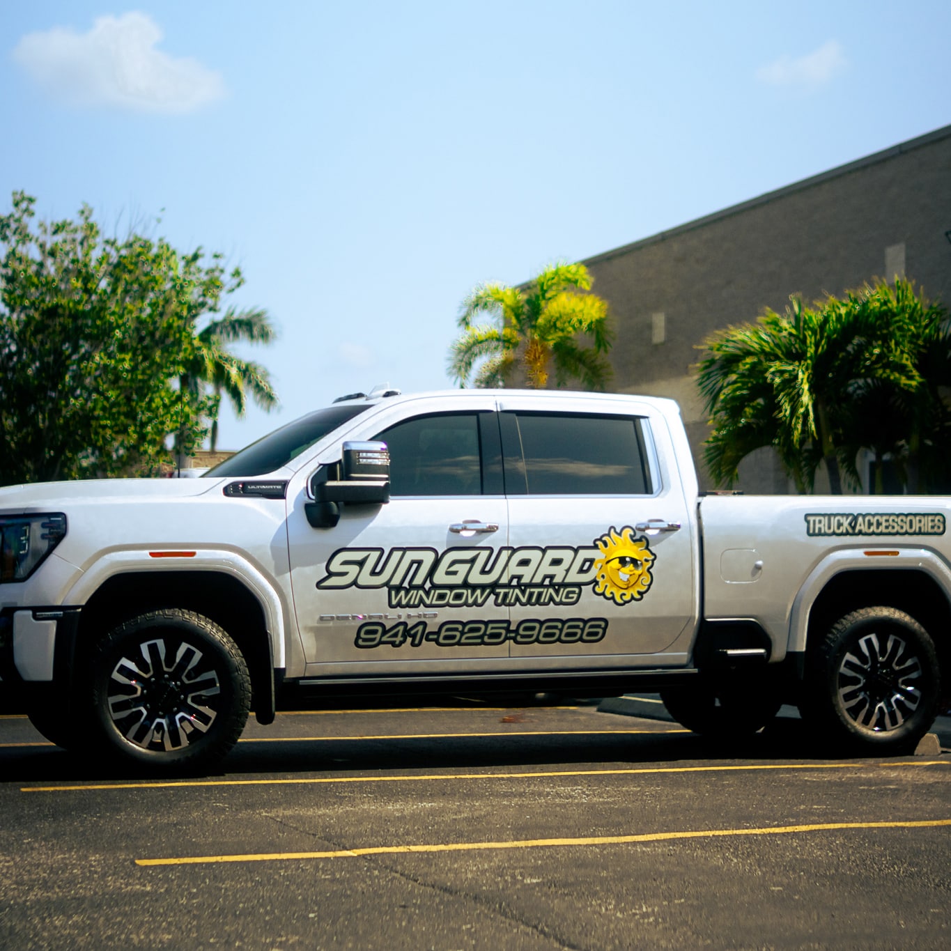 truck with accessories installed by SunGuard