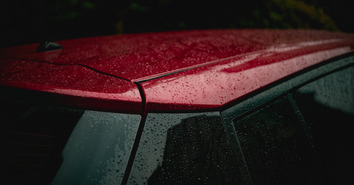 Glossy ceramic coated vehicle paint with water beading
